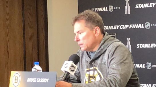 Video: Bruce Cassidy explains addition of Karson Kuhlman to lineup for Game 6 taken at Enterprise Center (2019 Stanley Cup Playoffs)