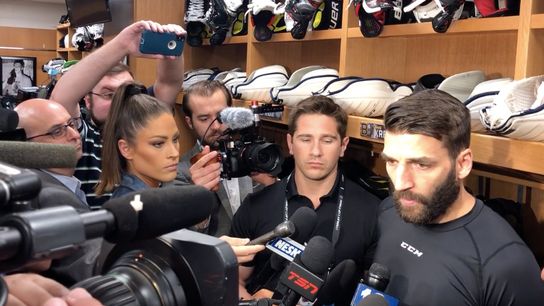 Video: Patrice Bergeron previews Game 6 vs. Blues taken at Enterprise Center (2019 Stanley Cup Playoffs)