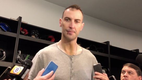 Video: Zdeno Chara talks recovery from broken jaw, other injuries during Cup run taken at Warrior Ice Arena (2019 Stanley Cup Playoffs)