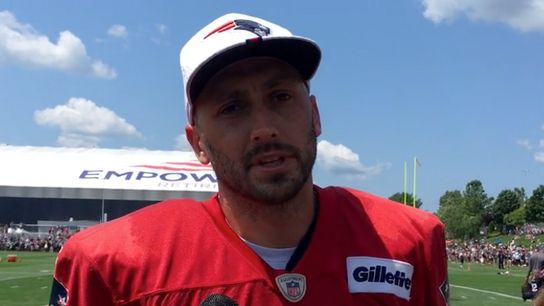 Video: Brian Hoyer on Danny Etling, Brady's absence and Jarrett Stidham taken at Gillette Stadium (Patriots)