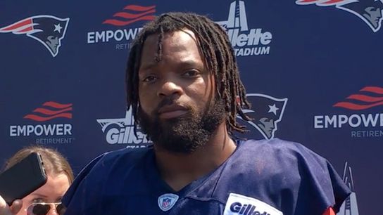Video: Michael Bennett on first day, Belichick's human side and jumping right in taken at Gillette Stadium (Patriots)