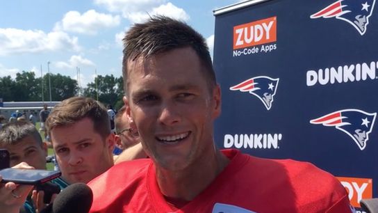 Video: Tom Brady on contract - 'I've got 1 year to go, then we'll see what happens' taken at Detroit Lions Practice Facility (Patriots)