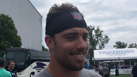 Video: TE Matt LaCosse - 'You have to earn that opportunity' taken at Detroit Lions Practice Facility (Patriots)
