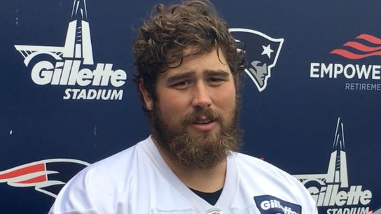 Video: David Andrews on the Titans - 'It's going to be a tough week down there' taken at Gillette Stadium (Patriots)