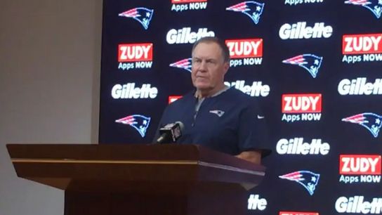 Video: Bill Belichick on trades - 'Both guys have played multiple positions ... we'll start working with them.' taken at Gillette Stadium (Patriots)