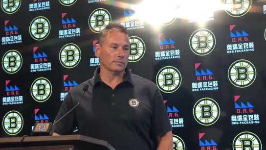 Video: Bruce Cassidy discusses new contract extension taken at Warrior Ice Arena (Bruins)