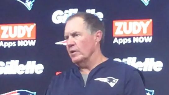 Video: Bill Belichick on Josh Gordon - 'He's shown a lot of mental toughness holding onto the ball' taken at Gillette Stadium (Patriots)