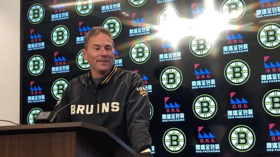 Video: Bruce Cassidy on health of David Krejci, state of Atlantic Division taken at Warrior Ice Arena (Bruins)