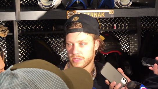 Video: David Pastrnak on 4-goal game: 'That's what I'm getting paid for' taken at TD Garden (Bruins)