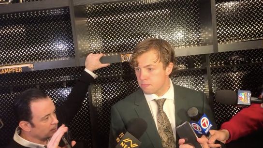 Video: Charlie McAvoy - 'I think there’s still such a high ceiling for us’ taken at TD Garden (Bruins)