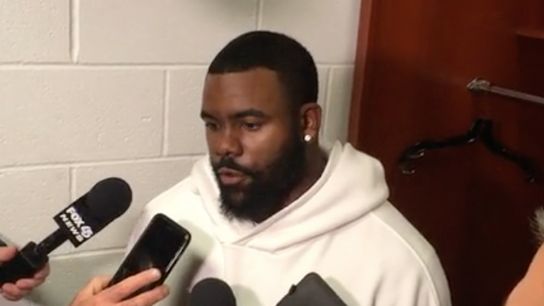 Video: Ravens RB Mark Ingram - 'Lamar is that man, nothing's too big for him' taken at M&T Bank Stadium (Patriots)