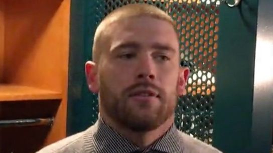 Video: Eagles TE Zach Ertz - 'Going in I thought there were going to be a lot more double teams' taken at Lincoln Financial Field (Patriots)