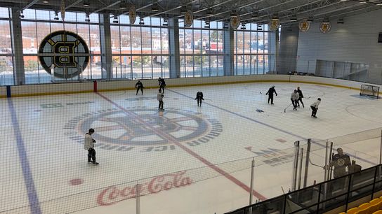 Bruins Notebook: Tuukka Rask, several B's return to Warrior Ice Arena for informal skate; NHL announces critical dates, change to offside rule taken at BSJ Headquarters (Bruins)