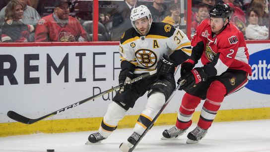 A healthy and happy Bergeron bodes well for Bruins taken at Warrior Ice Arena (Bruins)