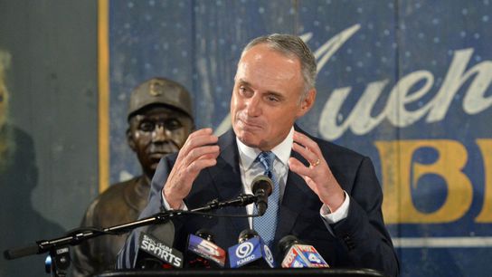 MLB Notebook: Manfred has need for speed - with or without help of players' union taken at BSJ Headquarters (Red Sox)