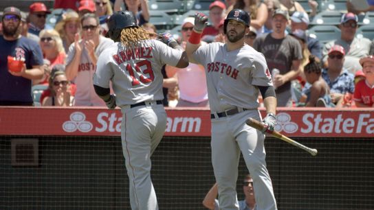 Hanley Ramirez, Mitch Moreland on board with addition of J.D. Martinez taken at jetBlue Park (Red Sox)