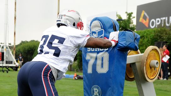 Notebook: Gillislee praises new mates, shines in goal-line situations taken at Gillette Stadium (All Articles)