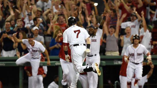 Final: Red Sox 12, Indians 10 taken at Fenway Park (Red Sox)