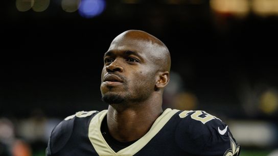 Bill Belichick: We had Adrian Peterson in for a visit this past spring taken at BSJ Headquarters (Patriots)