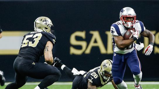 Column: Patriots find their passing groove in the backfield taken at Mercedes-Benz Superdome (Patriots)