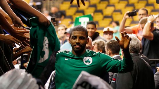 Big 3 Podcast: Debating the future of Celtics with Kyrie taken at BSJ Headquarters (Celtics)