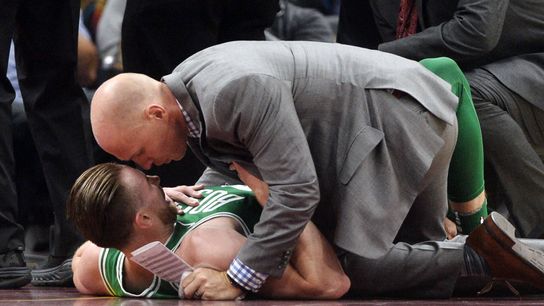 Gordon Hayward suffers fractured left ankle taken at Quicken Loans Arena (Celtics)