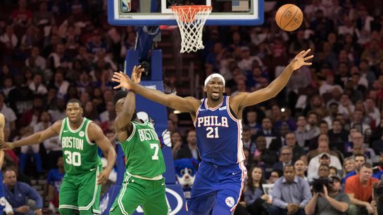 Podcast: Who is in better shape for long haul -- Celtics or Sixers? taken at BSJ Headquarters (Celtics)