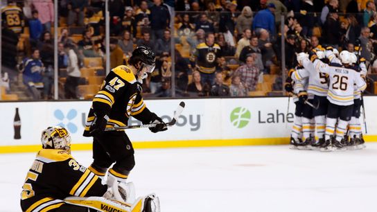 McDonald: After blowing 4-1 lead to Sabres, next man up not working for Bruins taken at TD Garden (Bruins)