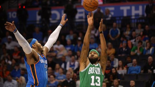 Marcus Morris is taking more 3s and that's good news for Celtics taken at BSJ Headquarters (Celtics)