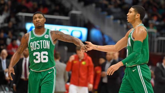 Podcast: B-Robb on Johnston and Flynn talking Tatum and Smart taken at BSJ Headquarters (Celtics)