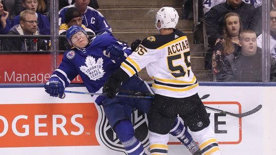 Noel Acciari returning to health, ready to play his game again for Bruins on revamped line taken at Warrior Ice Arena (Bruins)