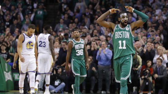 Big 3 Podcast: Where does Kyrie Irving rank in MVP race? taken at BSJ Headquarters (Celtics)