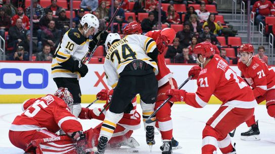 Final: Bruins 3, Red Wings 2 (OT) taken at BSJ Headquarters (Bruins)