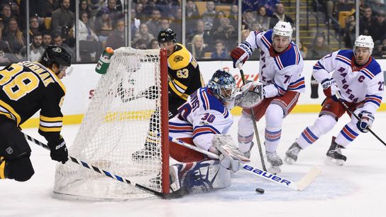 Final: Bruins 6, Rangers 1 -- Hank Yanked taken at Madison Square Garden (Bruins)