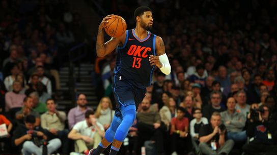 NBA Notebook: Will Paul George become available if the Thunder don't start meshing soon? taken at BSJ Headquarters (Celtics)
