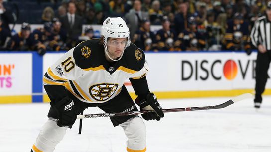 Despite being in the AHL, rookie Anders Bjork still receives his NHL bye week taken at Dunkin' Donuts Center (Bruins)