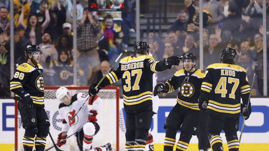 Anatomy of a goal: Patrice Bergeron can't be contained from the slot taken at Warrior Ice Arena (Bruins)