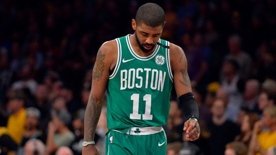 Dr. Flynn: On Kyrie Irving's knee, and what could trigger season-ending surgery taken at BSJ Headquarters (Celtics)