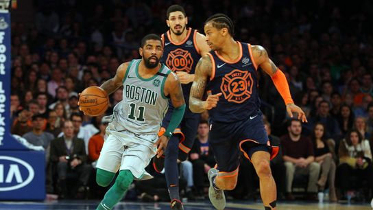 BSJ Game Report: Celtics 121, Knicks 112 - Kyrie (31 points) puts on a show taken at BSJ Headquarters (Celtics)