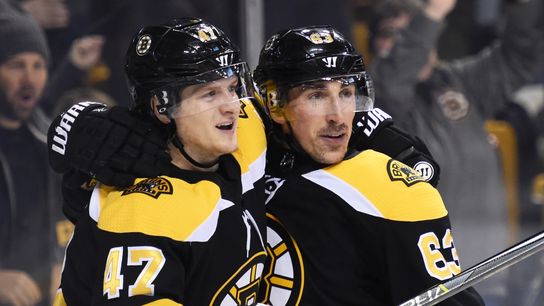 Bruins aren’t ruling out Saturday return for Torey Krug, but there’s plenty of work to be done taken at Warrior Ice Arena (Bruins)