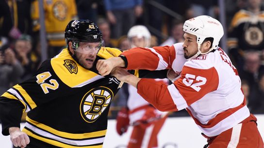 Bruins' David Backes suspended three games for hit vs. Detroit's Nielsen taken at BSJ Headquarters (Bruins)