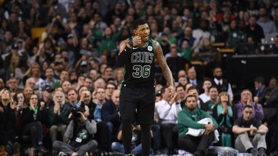 What's going on with Marcus Smart's thumb? Checking in with Dr. Flynn taken at BSJ Headquarters (Celtics)