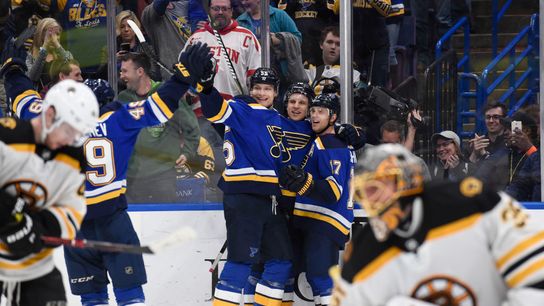 BSJ Game Report: Blues 2, Bruins 1 (OT) -- Boston earns postseason berth taken at BSJ Headquarters (Bruins)