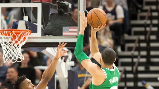 Final: Celtics 97, Jazz 94 -- Jaylen Brown hits game-winner taken at BSJ Headquarters (Celtics)