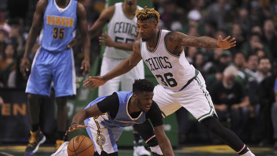 Would trade involving Marcus Smart and Emmanuel Mudiay make sense for Celtics? taken at BSJ Headquarters (Celtics)