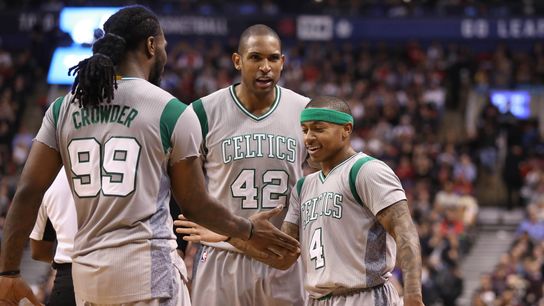 Examining lineup possibilities, Part 1 taken at BSJ Headquarters (Celtics)