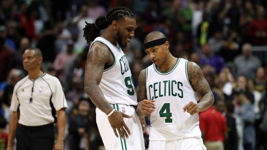 Running diary: Isaiah Thomas and Jae Crowder intro presser with Cavs at 12:30 p.m. taken at BSJ Headquarters (Celtics)