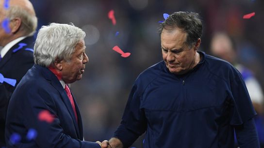 Kraft denies forcing Garoppolo trade, believes Belichick 'absolutely' will be coach in '18 taken at BSJ Headquarters (Patriots)