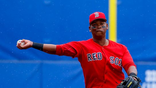Devers' bat looks ready but glove needs work taken at Safeco FIeld (Red Sox)
