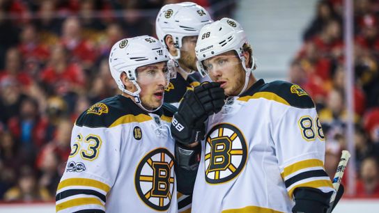 Bruins players hope Pastrnak's contract is settled soon taken at Warrior Ice Arena (Bruins)